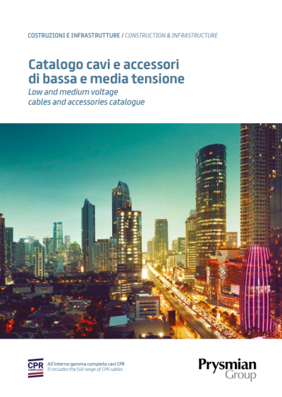 Copertina Catalogo cavi di bassa e media tensione