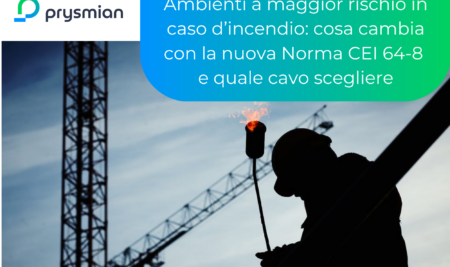 Ambienti a maggior rischio in caso d’incendio: cosa cambia con la nuova Norma CEI 64-8 e quale cavo scegliere