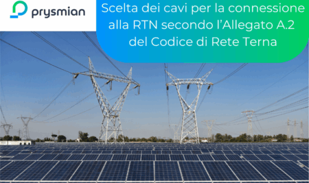Scelta dei cavi per la connessione alla RTN secondo l’Allegato A.2 del Codice di Rete Terna